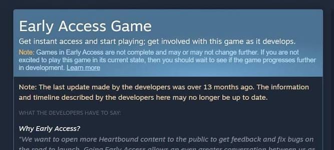 Criteria for Deciding When to Buy a Game During the Demo, Early Access, or Full Release Stage