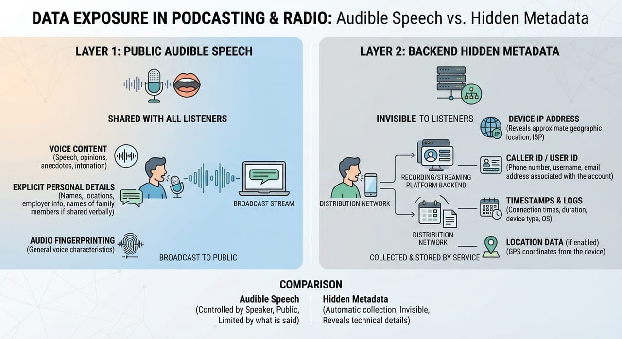 The Extent to Which Personal Information May Be Disclosed When Submitting Radio Stories or Participating in Podcasts